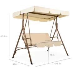 Best Choice Products 2-Person Outdoor Large Convertible Canopy Swing Glider Lounge Chair W/ Removable Cushions 17 Best Choice Products 2-Person Outdoor Large Convertible Canopy Swing Glider Lounge Chair W/ Removable Cushions -Garden Furniture Store GUEST a4044a97 fea0 46d6 96ad 791b21da68f3