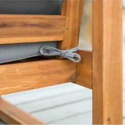 Galia Square Leg Acacia Wood Patio Loveseat With Cushions - Brown - Saracina Home 25 Galia Square Leg Acacia Wood Patio Loveseat With Cushions - Brown - Saracina Home -Garden Furniture Store GUEST a802cd44 6287 405f 8d0e 1bc4cfc82c49