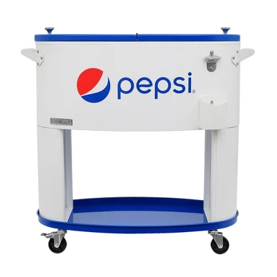 Permasteel 80qt Pepsi Oval Sporty Outdoor Cooler Cart 7 Permasteel 80qt Pepsi Oval Sporty Outdoor Cooler Cart - Image 7