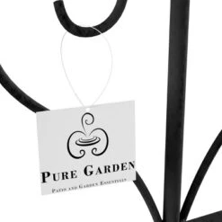 Garden Trellis - Set Of 2 Metal Panels With Decorative Scrolls - Fencing For Climbing Vines, Roses, Potted Plants, And Flowers By Pure Garden (Black) -Garden Furniture Store GUEST aa37235b 4ea5 46a5 91b4 b9ad3dad2e97