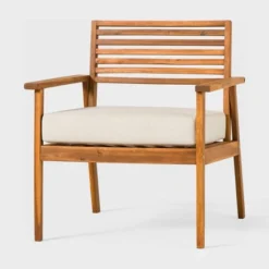 Saracina Home Mid-Century Modern Slatted Outdoor Acacia Arm Chair 7 Saracina Home Mid-Century Modern Slatted Outdoor Acacia Arm Chair -Garden Furniture Store GUEST ab173419 b518 4843 a683 bb848e668a5e