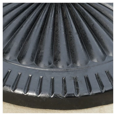 Syros Round Resin And Steel Umbrella Base - Black - Christopher Knight Home 1 Syros Round Resin And Steel Umbrella Base - Black - Christopher Knight Home