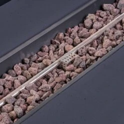 Cape Coral 3pc Aluminum And Rectangular MGO Fire Table Set - Gray - Christopher Knight Home -Garden Furniture Store GUEST adc16923 e570 4499 9137 ba485d2dd65b