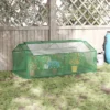 Outsunny 71" X 36" X 28" Mini Greenhouse Portable Hot House For Plants With Large Zipper Windows For Outdoor, Indoor, Garden, Green