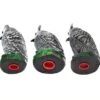 BIRD BLINDER Fake Owl Decoy And Bird Deterrent, Grey Set Of 3