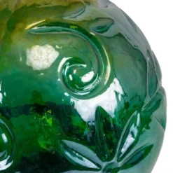 13" Glass Globe With LED Light Green - Alpine Corporation -Garden Furniture Store GUEST aeff8dce 5ff7 48c3 befd 618c7bec22bc