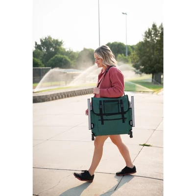 Stansport Folding Stadium Seat With Arms Green/Tan 4 Stansport Folding Stadium Seat With Arms Green/Tan - Image 4