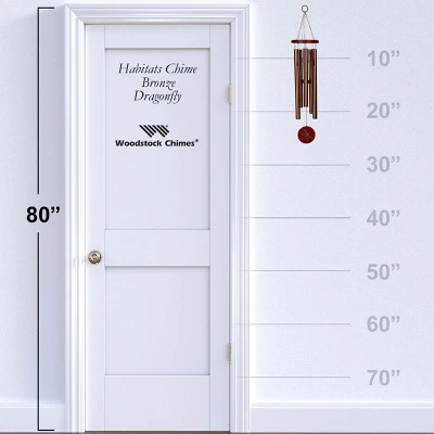 Woodstock Wind Chimes Signature Collection, Woodstock Habitats Chime, 26'' Bronze Dragonfly Wind Chime HCBRD 3 Woodstock Wind Chimes Signature Collection, Woodstock Habitats Chime, 26'' Bronze Dragonfly Wind Chime HCBRD - Image 3