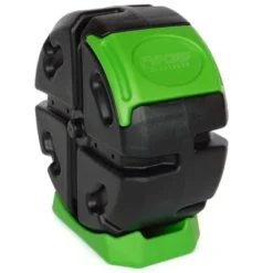 FCMP Outdoor RC2000WB-GRN 19-Gal Plastic Single Chamber Half Size Rolling Composter Outdoor Rotating Garden Compost Bin, Black/Green (2 Pack) -Garden Furniture Store GUEST b0a3c34c bcb8 4dc3 87d3 9642df438701