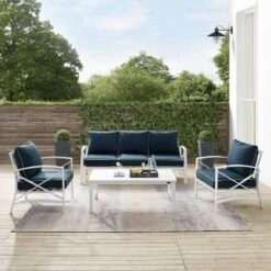 Kaplan 4pc Outdoor Sofa Set - Navy - Crosley 12 Kaplan 4pc Outdoor Sofa Set - Navy - Crosley -Garden Furniture Store GUEST b10c2ef8 dff5 4396 95bc 42abbc3e8e74