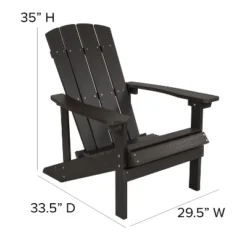 Flash Furniture 3 Piece Charlestown Poly Resin Wood Adirondack Chair Set With Fire Pit - Star And Moon Fire Pit With Mesh Cover -Garden Furniture Store GUEST b2e274fc 78e4 469d a7c0 4dfa8e5c8e4c