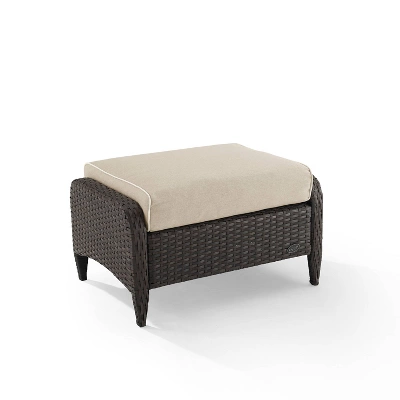 Kiawah Outdoor Wicker Ottoman - Crosley 10 Kiawah Outdoor Wicker Ottoman - Crosley - Image 10