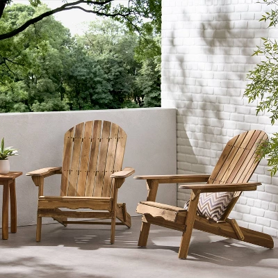 Hanlee Set Of 2 Folding Wood Adirondack Chair - Christopher Knight Home 1 Hanlee Set Of 2 Folding Wood Adirondack Chair - Christopher Knight Home