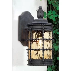 Minka Lavery Mallorca Collection 16" High Iron Outdoor Wall Light -Garden Furniture Store GUEST b5ff7c2d 8c37 461b 91eb 26674d90ef9c