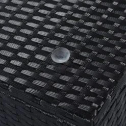 5pc Wicker Patio Conversation Set With Cushions - Black/Beige - GODEER -Garden Furniture Store GUEST b800ba1b 7382 497a 9a8e 148a9853d0db