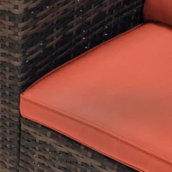 6pc Wicker Outdoor Conversation Set With Cushions - Orange - EDYO LIVING 29 6pc Wicker Outdoor Conversation Set With Cushions - Orange - EDYO LIVING -Garden Furniture Store GUEST b8d4807d e00f 4193 8123 2d3564b10d24