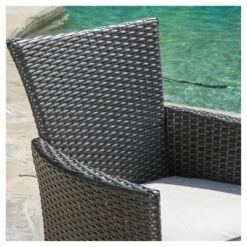 Malta Set Of 4 Wicker Patio Dining Chair With Cushions - Gray - Christopher Knight Home -Garden Furniture Store GUEST b944ba72 311f 4e86 b732 a544fe3737a5