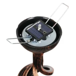 Pearlized Glass Solar Flame Stake Light Light Blue - Exhart -Garden Furniture Store GUEST b9ce6595 cfbe 4fac aba9 e2fadf92bea7