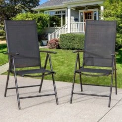 2pk Outdoor 7 Position Arm Chairs With High Backs & Aluminum Frames - Captiva Designs 28 2pk Outdoor 7 Position Arm Chairs With High Backs & Aluminum Frames - Captiva Designs -Garden Furniture Store GUEST ba767437 0930 4779 9eba f2c2da6609d5