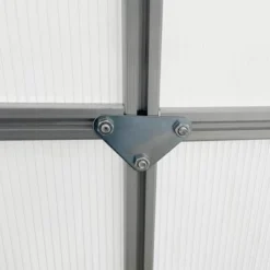 Outsunny Aluminum Greenhouse, Polycarbonate Walk-in Garden Greenhouse Kit With Adjustable Roof Vent, Rain Gutter And Sliding Door For Winter, Silver 12 Outsunny Aluminum Greenhouse, Polycarbonate Walk-in Garden Greenhouse Kit With Adjustable Roof Vent, Rain Gutter And Sliding Door For Winter, Silver -Garden Furniture Store GUEST bbae630c e70b 4067 a88c 10070e103173