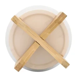 Sagebrook Home 7" Wide Circles Ceramic Planter Pot On Stand White -Garden Furniture Store GUEST bbbe117d 4223 4564 bce6 fa735de4e1c1