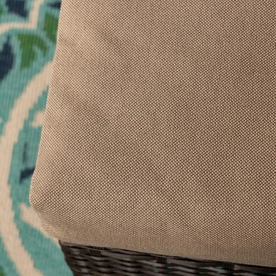 Puerta 6pc Wicker Seating Set - Dark Brown/Beige - Christopher Knight Home 4 Puerta 6pc Wicker Seating Set - Dark Brown/Beige - Christopher Knight Home - Image 4