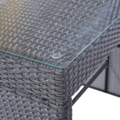 5pc Outdoor Rattan Bar Set With Stools & Cushions- Gray - WELLFOR 26 5pc Outdoor Rattan Bar Set With Stools & Cushions- Gray - WELLFOR -Garden Furniture Store GUEST bcbdaceb 54fa 4c86 84ff 523a3ce817c3