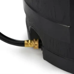 FCMP Outdoor RC45 45 Gallon Heavy Duty Outdoor Home Rain Water Catcher Barrel Container With Hose & Debris Screen, Black -Garden Furniture Store GUEST bd6a12a4 e8b8 4d09 a500 e16427cfadbc