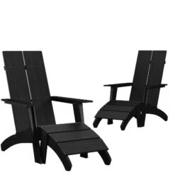 Emma And Oliver Set Of 2 Indoor/Outdoor 2-Slat Adirondack Style Chairs & Footrests 22 Emma And Oliver Set Of 2 Indoor/Outdoor 2-Slat Adirondack Style Chairs & Footrests -Garden Furniture Store GUEST be4b2f90 eebf 4e28 b967 884645fc53af