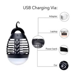 Dartwood Outdoor Bug Zapper - Waterproof, USB Rechargeable And Battery Powered Mosquito Killer, Insect Trap And Fly Swatter -Garden Furniture Store GUEST be4e6157 9c9c 4868 9d5d 2512a22133fc