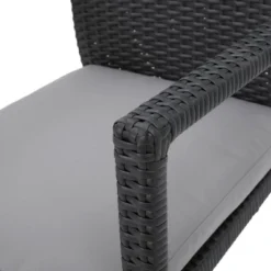 Corsica Set Of 2 Wicker Dining Chair With Cushions - Gray - Christopher Knight Home -Garden Furniture Store GUEST c0268817 dfe3 4a11 b381 f60cf93c3c59