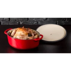 Lodge 7qt Cast Iron Enamel Dutch Oven