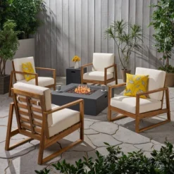 Belgian 6pc Acacia Wood Fire Conversation Set - Christopher Knight Home 15 Belgian 6pc Acacia Wood Fire Conversation Set - Christopher Knight Home -Garden Furniture Store GUEST c44227d6 c878 4129 a2e5 e4cc301e3b40
