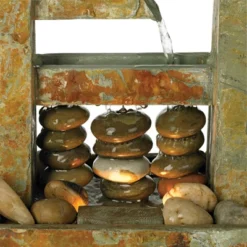 John Timberland Zigzag Zen Modern Cascading Indoor Tabletop Water Fountain With Light 17 1/4" For Table Office Desk Home Bedroom House Living Room 7 John Timberland Zigzag Zen Modern Cascading Indoor Tabletop Water Fountain With Light 17 1/4" For Table Office Desk Home Bedroom House Living Room -Garden Furniture Store GUEST c44c6ffb 83a6 4b77 bc8a ac026f868f0d