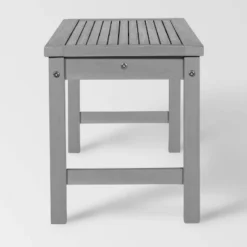 Ravenscroft Modern Boho Acacia Wood Slat Top Outdoor Dining Bench - Gray Wash - Saracina Home -Garden Furniture Store GUEST c4b70868 1e98 4315 bb2c ee5108b830db