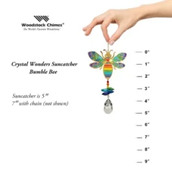 Woodstock Wind Chimes Woodstock Rainbow Makers Collection, Crystal Wonders, 5'' Bumble Bee Crystal Suncatcher CWBEE -Garden Furniture Store GUEST c4c79122 1685 4a89 b6dd 82a7520e8b01