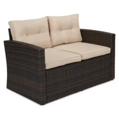 5pc Wicker Outdoor Conversation Set - EDYO LIVING -Garden Furniture Store GUEST c60a8909 e95a 499c 8d16 46126bfb33be