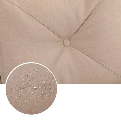 Captiva Designs 7pc Outdoor Dining Set With C-Spring Motion Chairs & Metal Table With Umbrella Hole 11 Captiva Designs 7pc Outdoor Dining Set With C-Spring Motion Chairs & Metal Table With Umbrella Hole - Image 11