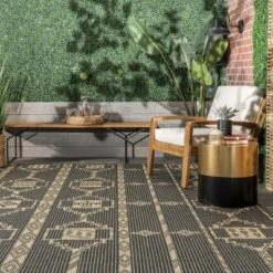 NuLOOM Claudia Striped Indoor/Outdoor Patio Area Rug -Garden Furniture Store GUEST c74ca4af c81f 4434 b11a 465e3b72579b