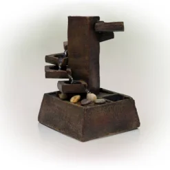 11" Resin Tiered Stone Eternity Tabletop Fountain Brown - Alpine Corporation 10 11" Resin Tiered Stone Eternity Tabletop Fountain Brown - Alpine Corporation -Garden Furniture Store GUEST c7f18b80 8bfd 4135 b2fe 01cc8ac4f16d