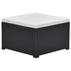 10pc Wicker Patio Sectional Seating Set With Cushion - Black/Beige - GODEER -Garden Furniture Store GUEST c83526b9 1731 40e0 ba1c e2102fc6c4e8 1