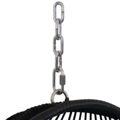 Sunnydaze Decor Sunnydaze Outdoor Resin Wicker Julia Hanging Basket Egg Chair Swing With Cushions And Headrest - 2pc -Garden Furniture Store GUEST c840259c 6a63 40c6 aa4b f49c88a2bdee