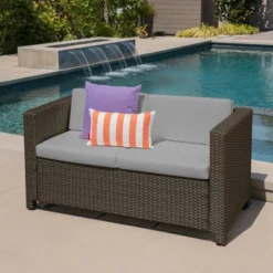 Puerta Wicker Loveseat - Brown/Gray - Christopher Knight Home 7 Puerta Wicker Loveseat - Brown/Gray - Christopher Knight Home -Garden Furniture Store GUEST c8ec212e a6e0 4823 b407 48e1a90f22da