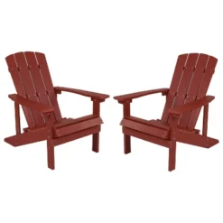 Emma And Oliver 2 Pack Outdoor All-Weather Poly Resin Wood Adirondack Chairs -Garden Furniture Store GUEST c9df1387 3e01 43cc a377 dd97475fcdbf 1