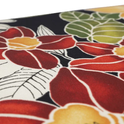 Outdoor Bench Cushion - Clemens Noir - Pillow Perfect 2 Outdoor Bench Cushion - Clemens Noir - Pillow Perfect - Image 2