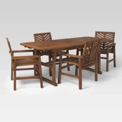 5pc Slatted Extendable Acacia Wood Patio Dining Set - Saracina Home 20 5pc Slatted Extendable Acacia Wood Patio Dining Set - Saracina Home -Garden Furniture Store GUEST cc50b929 1d11 42ba bbdf 3a0193ac6925