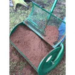 Landzie Metal Mesh Basket Lawn And Garden Rolling Yard Soil, Peat Moss, Manure, And Compost Topdressing Push Spreader -Garden Furniture Store GUEST ce1ebf92 3f6d 4e27 a9dd e55fba7a1614