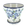 Blue Rose Polish Pottery 891-893 Zaklady Medium Flower Pot