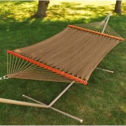 Double Caribbean Tight Weave Patio Hammock - Brown - Algoma