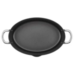 Rachael Ray 8qt Hard Anodized Nonstick Oval Pasta Pot And Braiser Gray -Garden Furniture Store GUEST d1afc4da c58e 484a 9d92 18ce8debd790